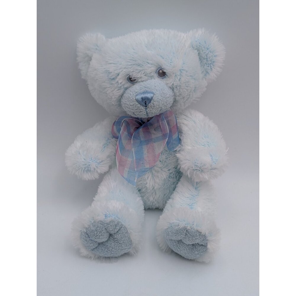 First Main Delaney Blue Bear Plush 10‎ Inch Stuffed Animal Toy